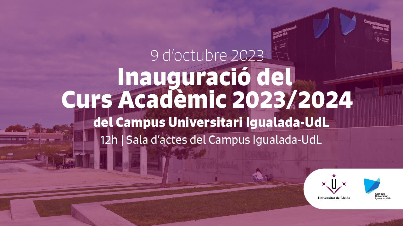Inauguració del curs acadèmic 2023-24 Campus Igualada-UdL