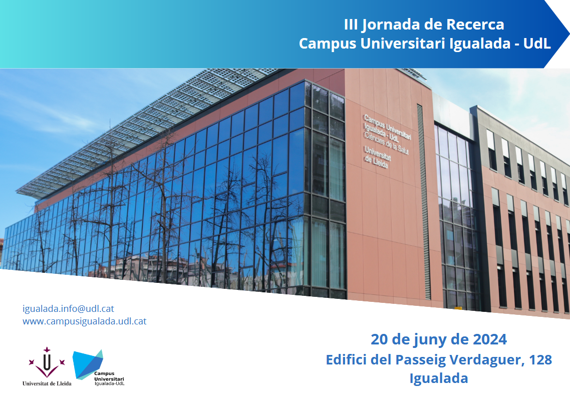 III Jornada de Recerca al Campus Universitari Igualada-UdL